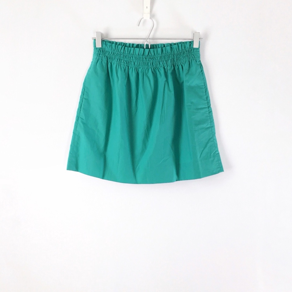 nwt | j. crew teal cotton bell skirt